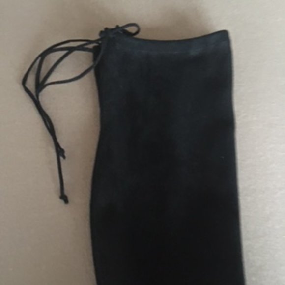 GIANNI BINI Trillia Suede Like Over-the-Knee Block Heel Boots, New, Black 6 - Picture 11 of 14